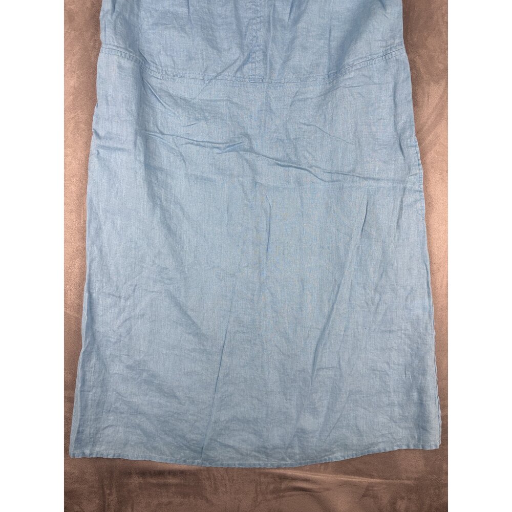 J. Jill Light Blue Sleeveless Midi Dress XS - Picture 7 of 10